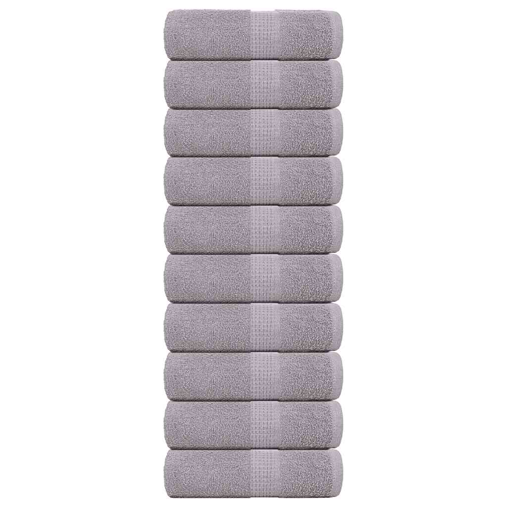 vidaXL Wash Towels 10 pcs FROGN Grey 30x30 cm 100% Cotton