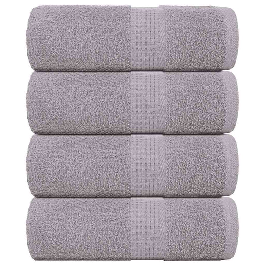 vidaXL Guest Towels "FROGN" 4 pcs Grey 30x50 cm 360 gsm