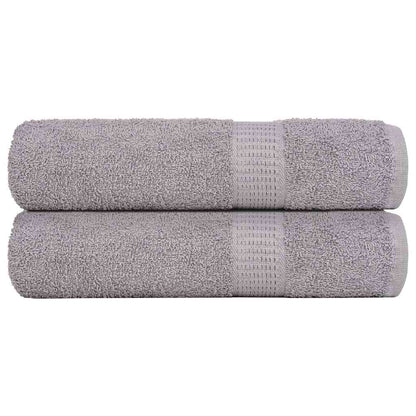 vidaXL Hand Towels "FROGN" 2 pcs Grey 50x100 cm 360 gsm