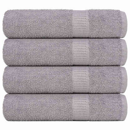 vidaXL Hand Towels 4 pcs Grey 50x100 cm 360 gsm 100% Cotton