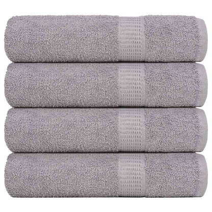 vidaXL Shower Towels "FROGN" 4 pcs Grey 70x140 cm 360 gsm