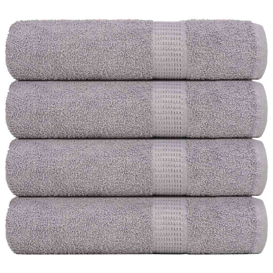 vidaXL Shower Towels "FROGN" 4 pcs Grey 70x140 cm 360 gsm