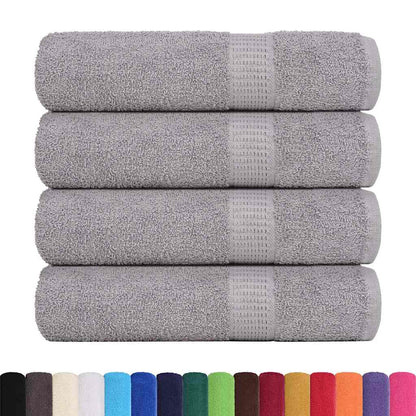 vidaXL Shower Towels "FROGN" 4 pcs Grey 70x140 cm 360 gsm