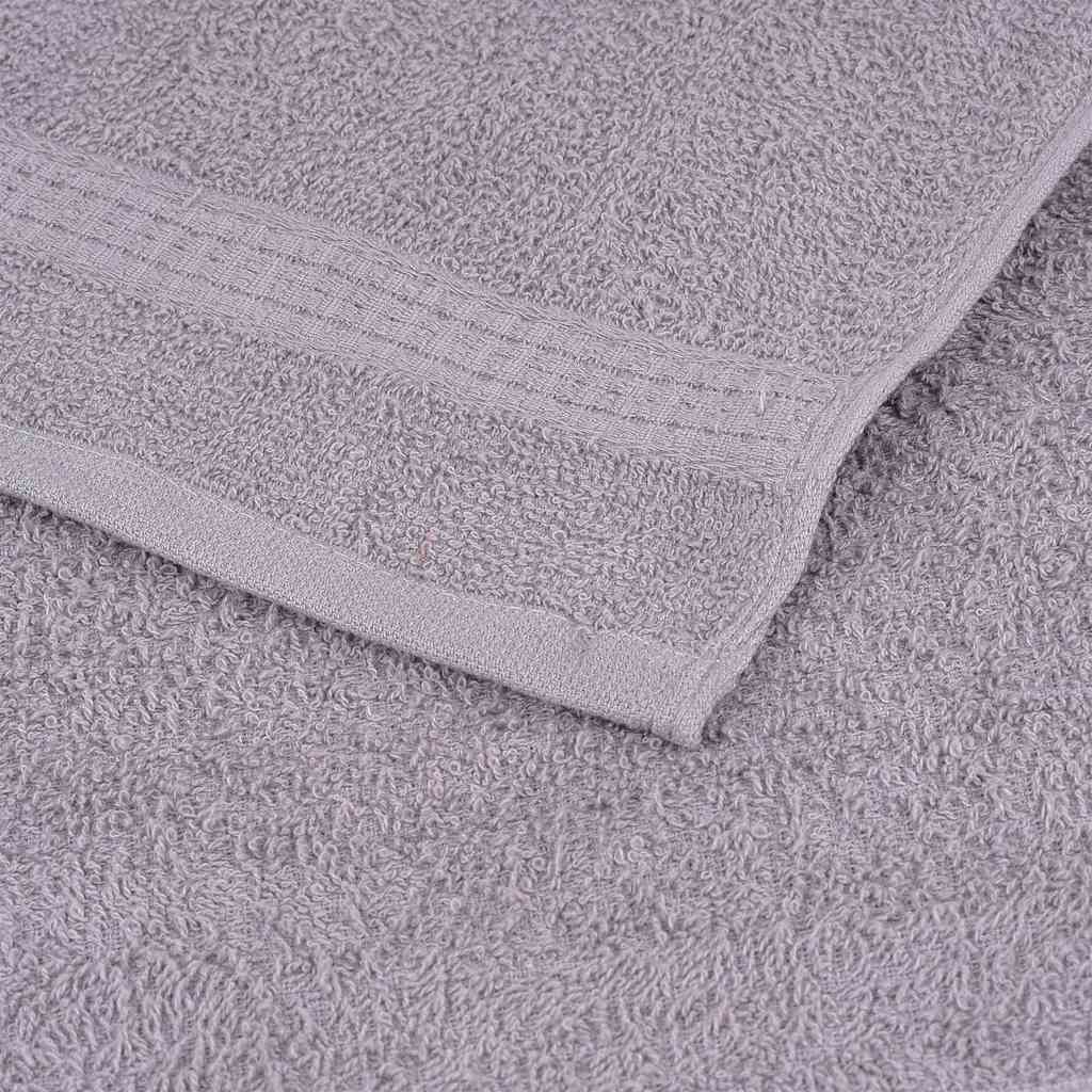 vidaXL Shower Towels "FROGN" 4 pcs Grey 70x140 cm 360 gsm