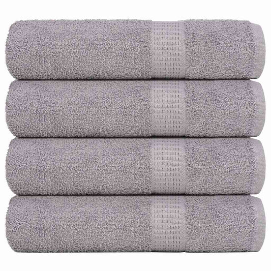 vidaXL Bath Towels "FROGN" 4 pcs Grey 100x150 cm 360 gsm