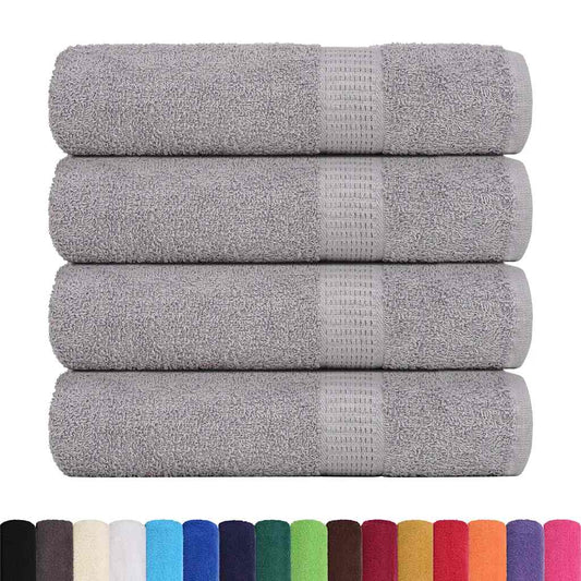 vidaXL Bath Towels "FROGN" 4 pcs Grey 100x150 cm 360 gsm