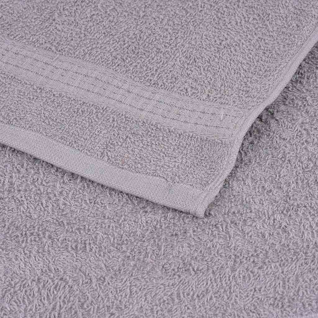 vidaXL Bath Towels "FROGN" 4 pcs Grey 100x150 cm 360 gsm