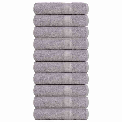 vidaXL Bath Towels "FROGN" 10 pcs Grey 100x150 cm 360 gsm