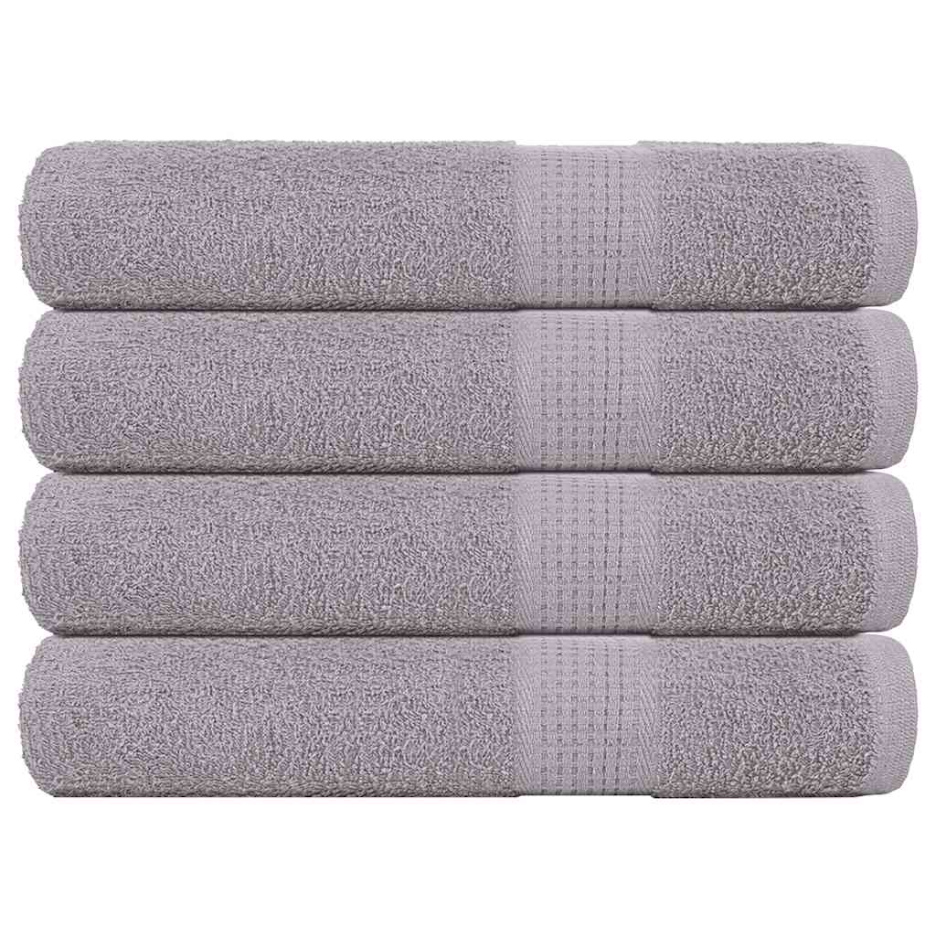 vidaXL Sauna Towels "FROGN" 4 pcs Grey 80x200 cm 360 gsm