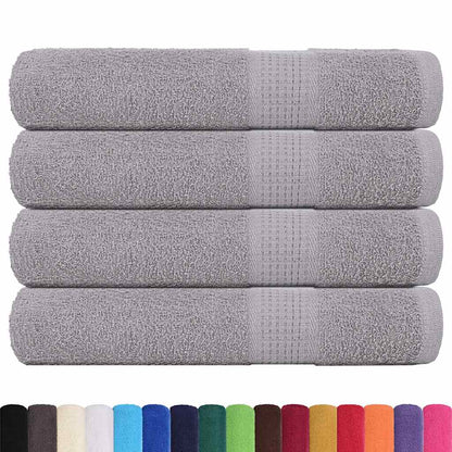 vidaXL Sauna Towels "FROGN" 4 pcs Grey 80x200 cm 360 gsm