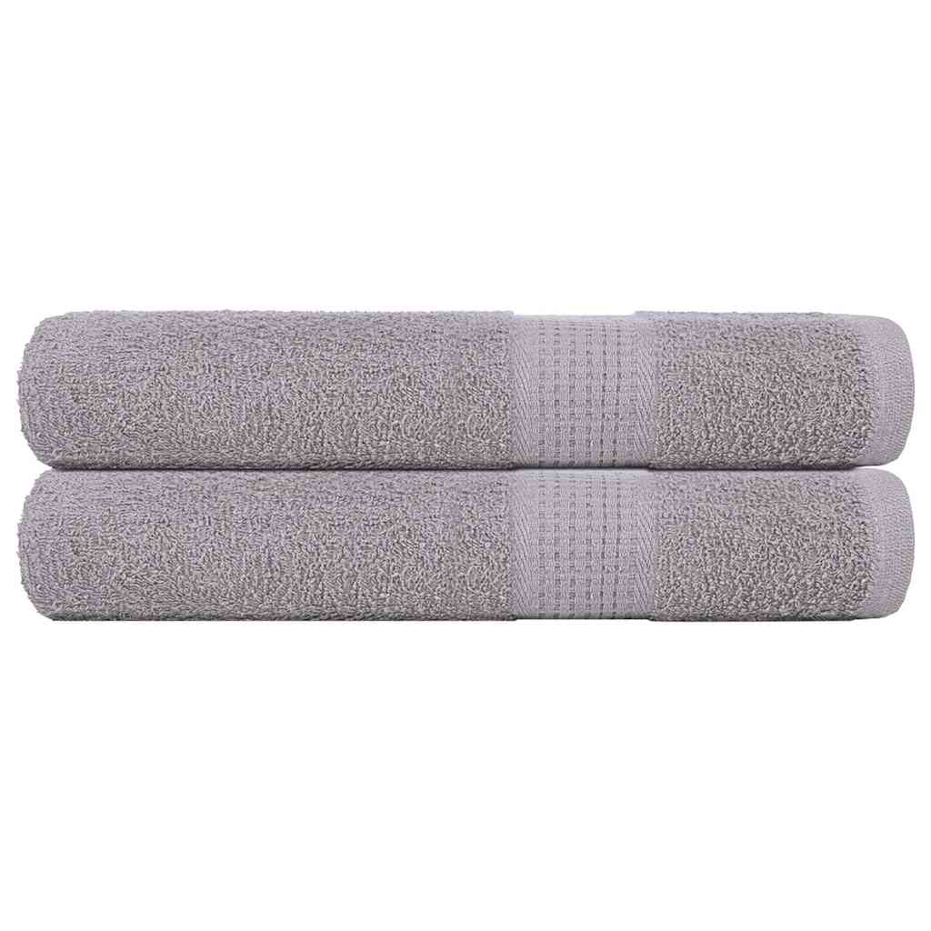 vidaXL Towels "FROGN" 2 pcs Grey 100x200 cm 360 gsm