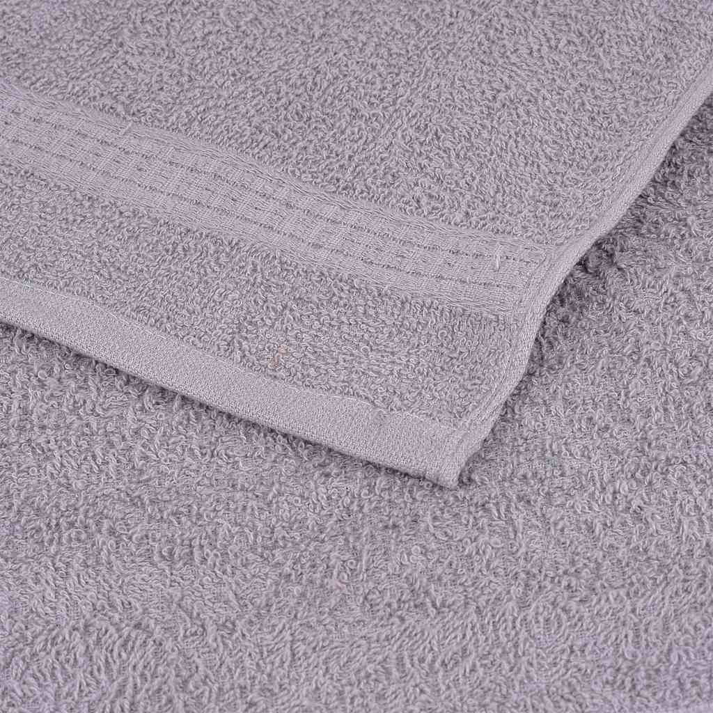 vidaXL Towels "FROGN" 10 pcs Grey 100x200 cm 360 gsm