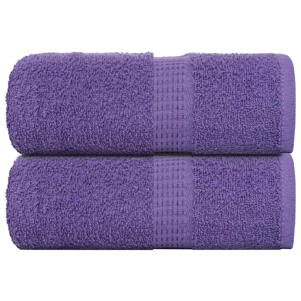 vidaXL Wash Towels "FROGN" 2 pcs Purple 30x30 cm 360 gsm