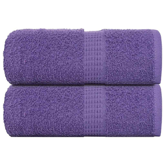 vidaXL Wash Towels "FROGN" 2 pcs Purple 30x30 cm 360 gsm