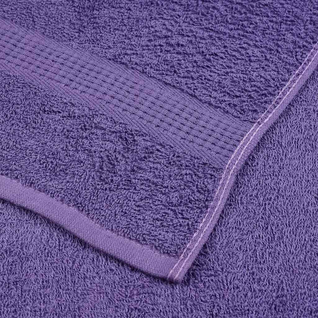 vidaXL Guest Towels 2 pcs Purple 30x50 cm 360 gsm 100% Cotton