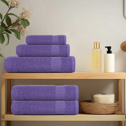 vidaXL Hand Towels "FROGN" 4 pcs Purple 50x100 cm 360 gsm