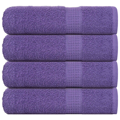vidaXL Shower Towels "FROGN" 4 pcs Purple 70x140 cm 360 gsm