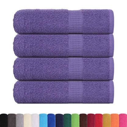 vidaXL Shower Towels "FROGN" 4 pcs Purple 70x140 cm 360 gsm