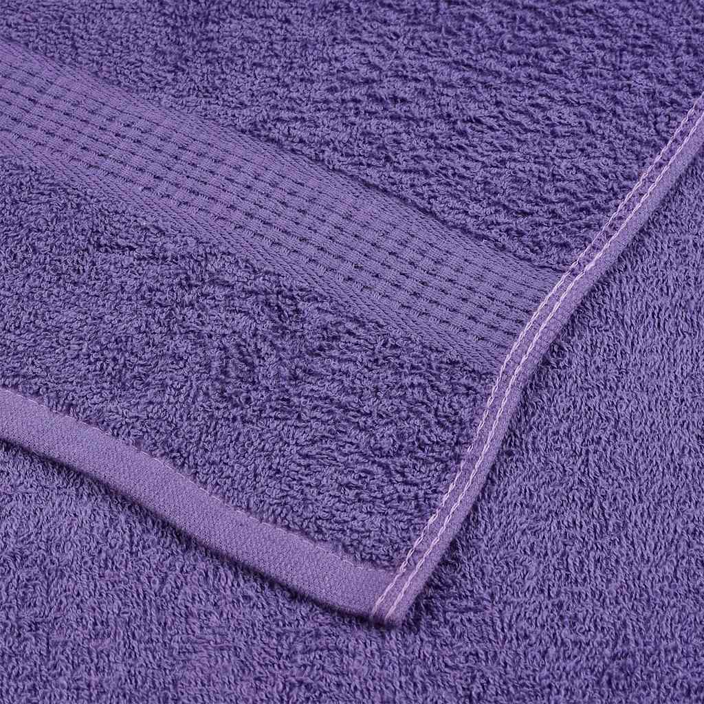 vidaXL Shower Towels "FROGN" 10 pcs Purple 70x140 cm 360 gsm