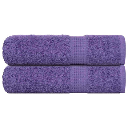 vidaXL Bath Towels "FROGN" 2 pcs Purple 100x150 cm 360 gsm