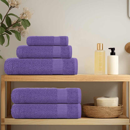 vidaXL Bath Towels "FROGN" 2 pcs Purple 100x150 cm 360 gsm