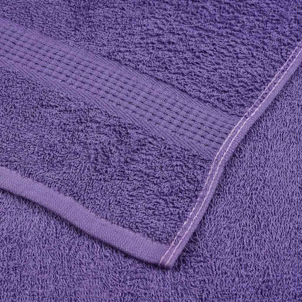 vidaXL Bath Towels "FROGN" 2 pcs Purple 100x150 cm 360 gsm