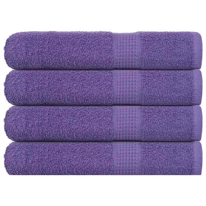 vidaXL Sauna Towels "FROGN" 4 pcs Purple 80x200 cm 360 gsm