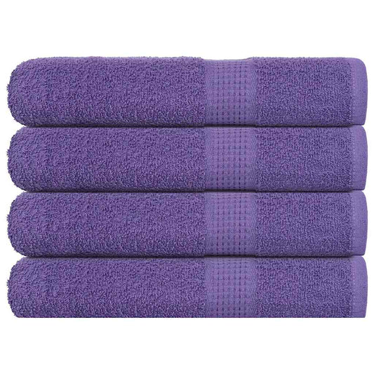 vidaXL Sauna Towels "FROGN" 4 pcs Purple 80x200 cm 360 gsm