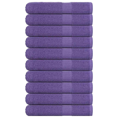vidaXL Sauna Towels "FROGN" 10 pcs Purple 80x200 cm 360 gsm