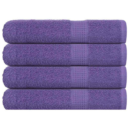 vidaXL Towels "FROGN" 4 pcs Purple 100x200 cm 360 gsm
