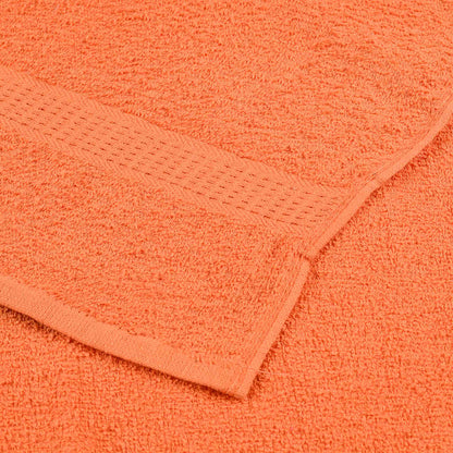 vidaXL Bath Towels 10 pcs "FROGN" Orange 100x150 cm 100% Cotton