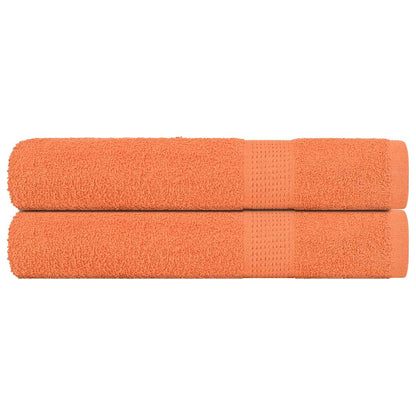 vidaXL Sauna Towels 2 pcs "FROGN" Orange 80x200 cm 100% Cotton
