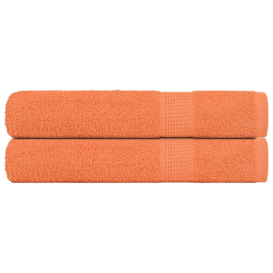 vidaXL Sauna Towels 2 pcs "FROGN" Orange 80x200 cm 100% Cotton