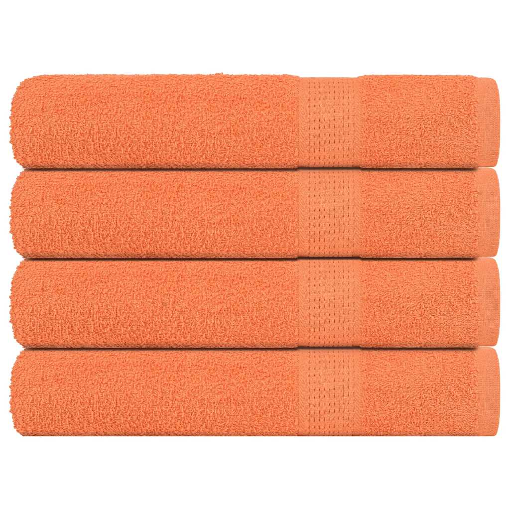 vidaXL Sauna Towels "FROGN" 4 pcs Orange 80x200 cm 360 gsm