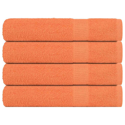 vidaXL Sauna Towels "FROGN" 4 pcs Orange 80x200 cm 360 gsm