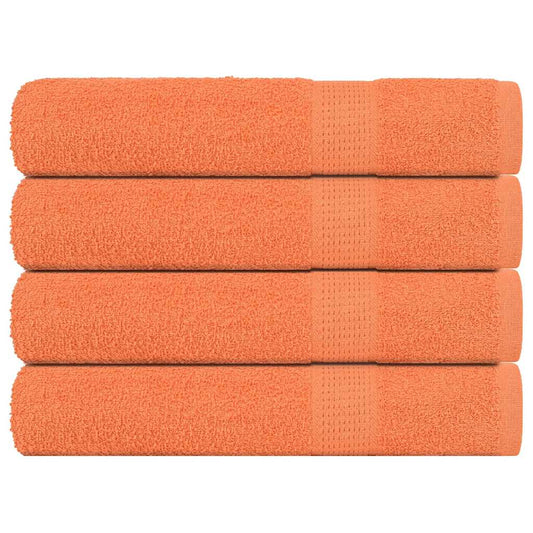 vidaXL Sauna Towels "FROGN" 4 pcs Orange 80x200 cm 360 gsm