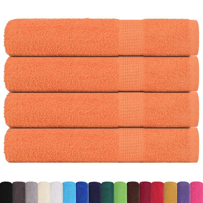 vidaXL Sauna Towels "FROGN" 4 pcs Orange 80x200 cm 360 gsm