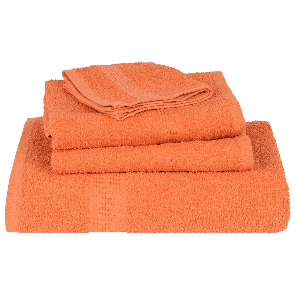 vidaXL Sauna Towels "FROGN" 4 pcs Orange 80x200 cm 360 gsm