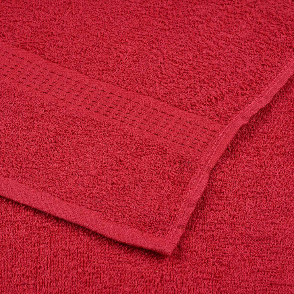 vidaXL Shower Towels "FROGN" 10 pcs Red 70x140 cm 360 gsm