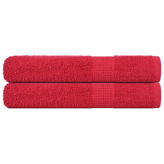 vidaXL Towels "FROGN" 2 pcs Red 100x200 cm 360 gsm