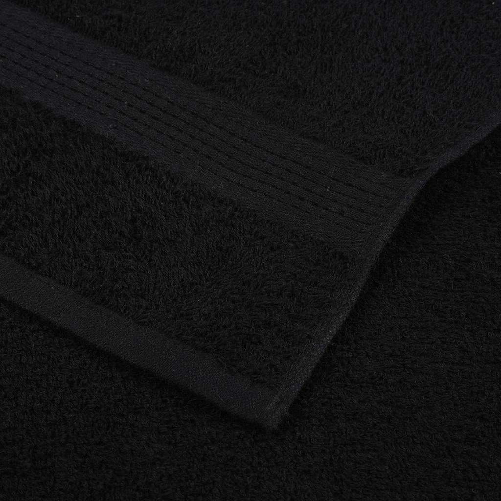 vidaXL Wash Towels "FROGN" 2 pcs Black 30x30 cm 360 gsm