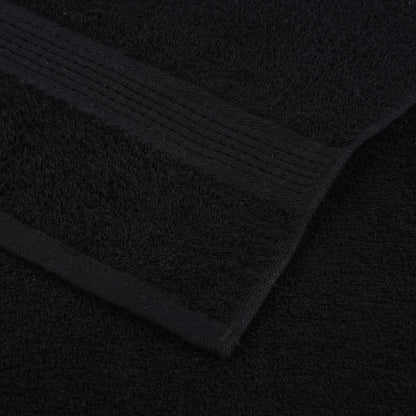 vidaXL Wash Towels "FROGN" 2 pcs Black 30x30 cm 360 gsm
