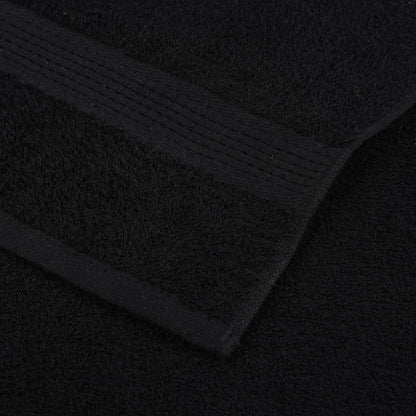vidaXL Wash Towels "FROGN" 10 pcs Black 30x30 cm 360 gsm