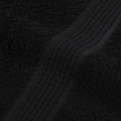 vidaXL Hand Towels "FROGN" 4 pcs Black 50x100 cm 360 gsm