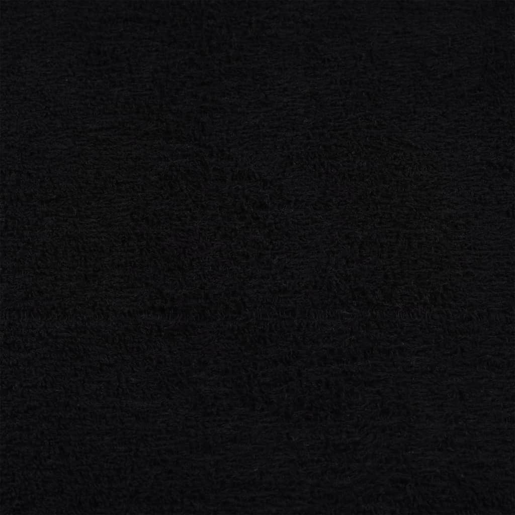 vidaXL Towels "FROGN" 10 pcs Black 100x200 cm 360 gsm