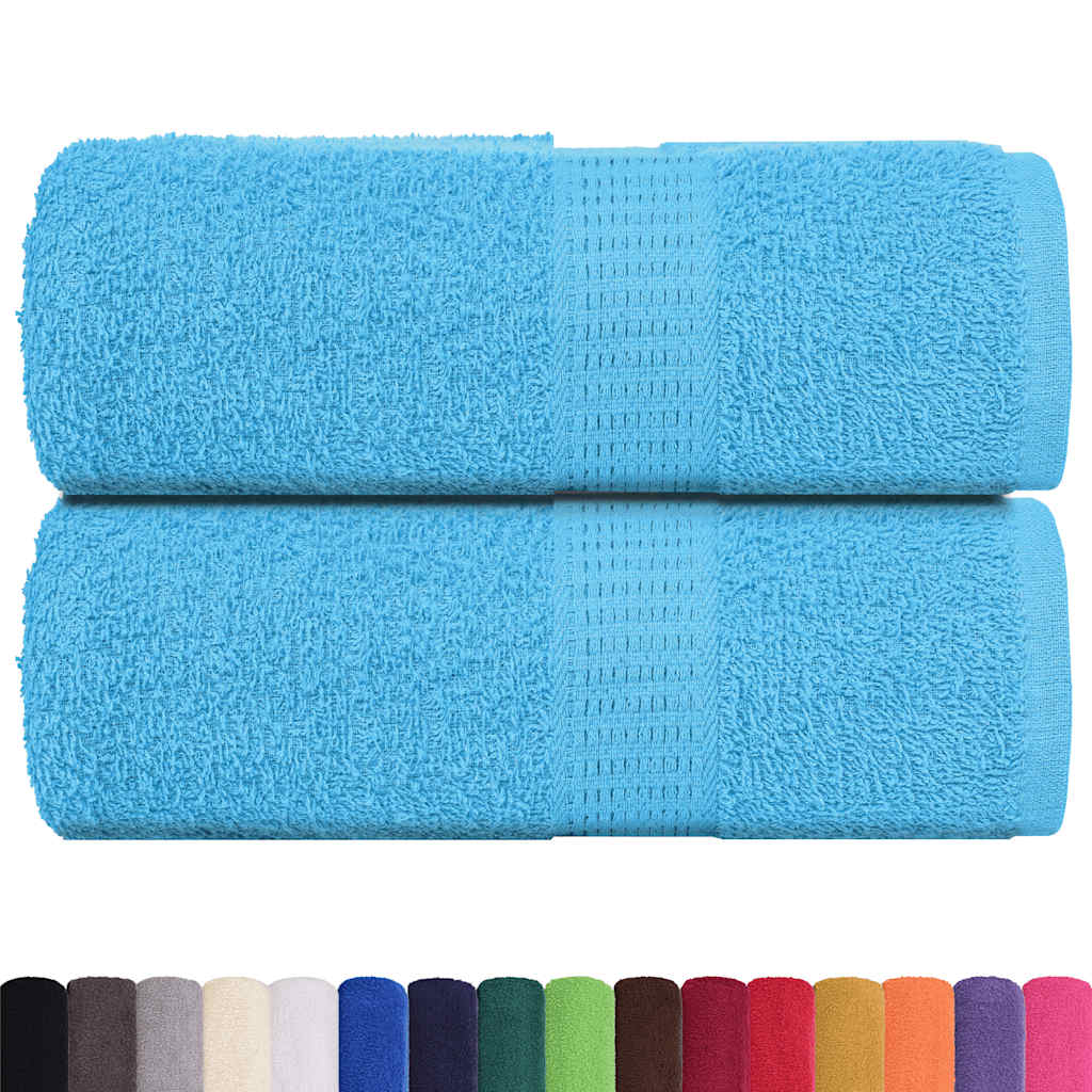 vidaXL Soap Towels 2 pcs Turquoise 30x30 cm 360 gsm 100% Cotton