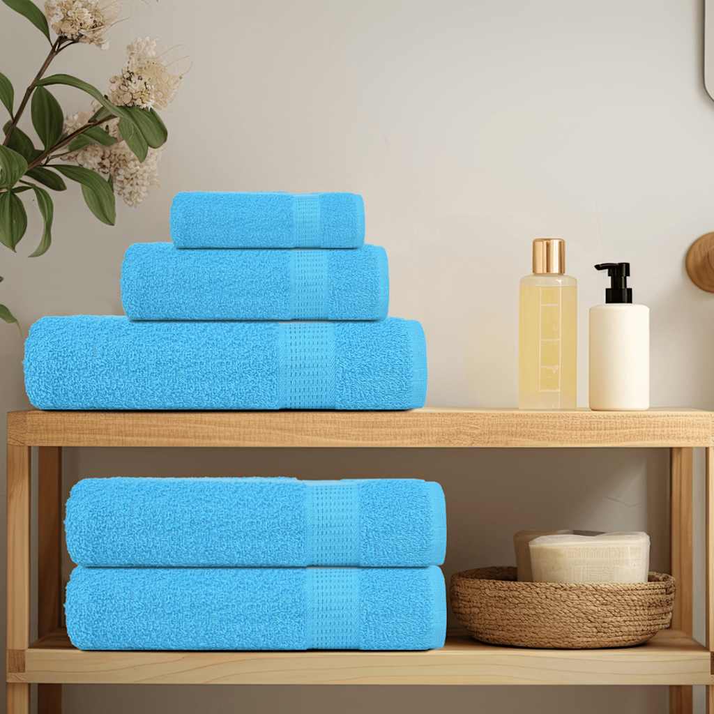vidaXL Soap Towels 2 pcs Turquoise 30x30 cm 360 gsm 100% Cotton