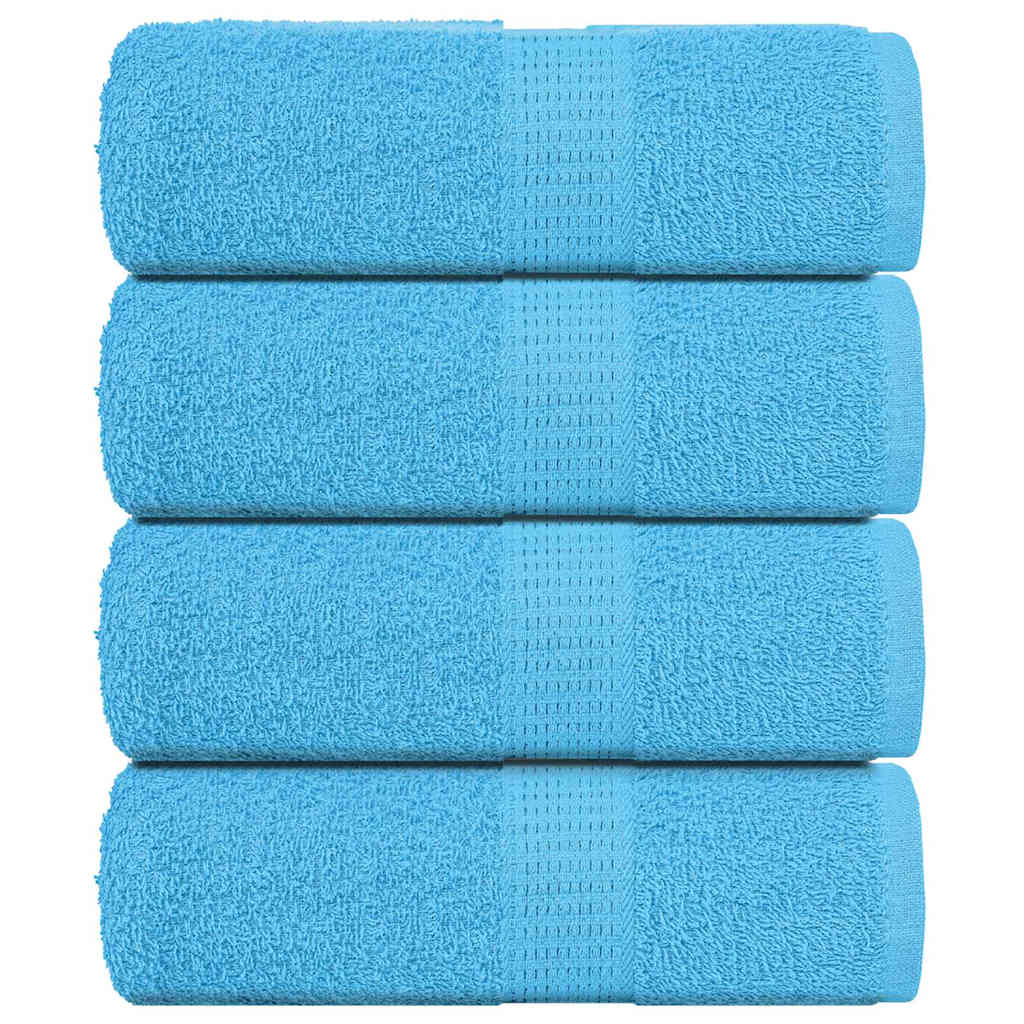 vidaXL Soap Towels 4 pcs Turquoise 30x30 cm 360 gsm 100% Cotton
