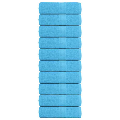 vidaXL Wash Towels "FROGN" 10 pcs Turquoise 30x30 cm 360 gsm
