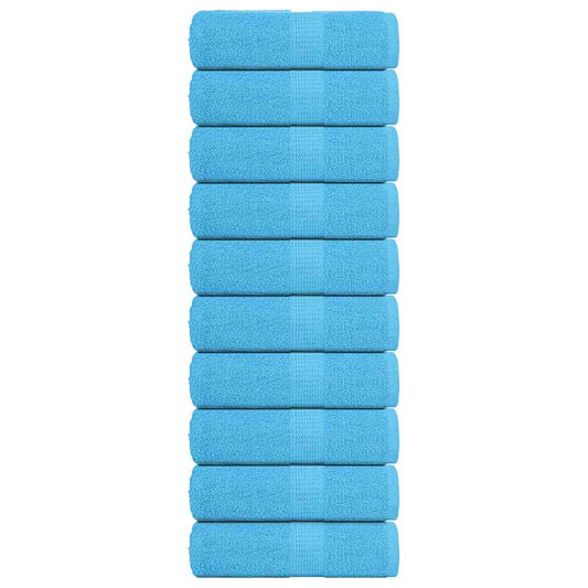 vidaXL Wash Towels "FROGN" 10 pcs Turquoise 30x30 cm 360 gsm
